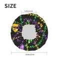thumbnail image 6 of Disketp Mardi Gras6 Shower Caps,Reusable Shower Cap For Women, Double Layer Waterproof Hair Cap, Large Size For All Hair Lengths,For Girls Spa Home Salon Use, 6 of 9