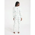 thumbnail image 3 of Joyspun Women's Waffle Knit Long Sleeve Top and Joggers Pajama Set, 2-Piece, Sizes S-3X, 3 of 4