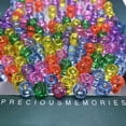 thumbnail image 4 of 500 Pieces 6x9mm Mixed Colors Glitter Transparent Mix Plastic Pony Beads, 4 of 5