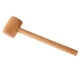 thumbnail image 3 of Mazo de madera para carpintería, mango de madera de superficie lisa, mazo de carpintero, herramienta de mano, mazo portátil para tallado en madera, 3 of 9