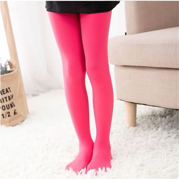 Girls' Ballet Dance Tights - 80D Stretchy Full Length Pantyhose for Toddlers & Kids (1-8Y)