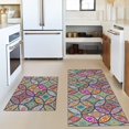 thumbnail image 5 of Boho Kitchen Rug Mat Set of 2 Non Slip Washable Bohemian Colorful Floral Kitchen Rug Runner Rubber Kitchen Mats for Floor Boho Decor, 5 of 6