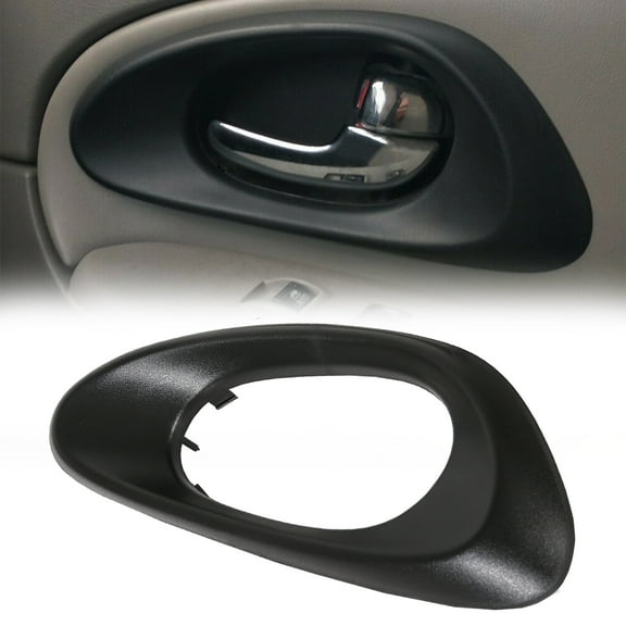 Kojem Front Interior Right Door Handle Trim for 200-2009 Chevrolet Trailblazer Inside Passenger Side Bezels Black