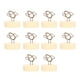 thumbnail image 1 of Soporte para tarjetas, Base redonda de madera Vertical, Clip antiguo en forma de pájaro, soporte para números de mesa para fiesta de bodas, 10 Uds., 1 of 5
