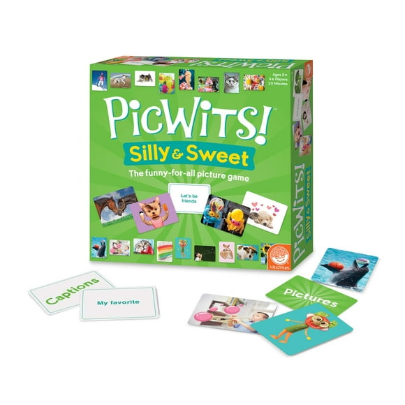 ¡Imágenes ingeniosas del mindware! Juego de cartas Silly & Sweet Quick Wit - Juego rápido de 30 minutos - Edades de 5 años en adelante