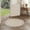 Cream, variant on Nourison Easy Care 8' x Round Cream Modern Rug