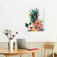 thumbnail image 3 of PIKWEEK Square Canvas Wall Art Abstract Painting,Colorful Pineapple Fruit Pattern Artworks with Framed Ready to Hang Art Painting for Home Office Decor &nbsp;12*16in/16*20in, 3 of 5