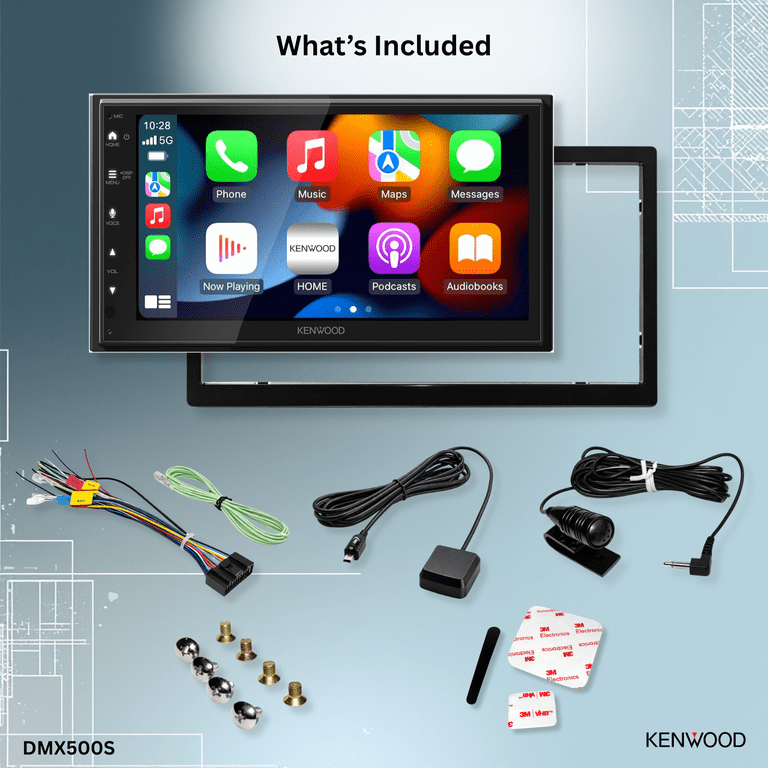 KENWOOD DMX500S AV Car Stereo - 6.8 Touchscreen - Walmart.com
