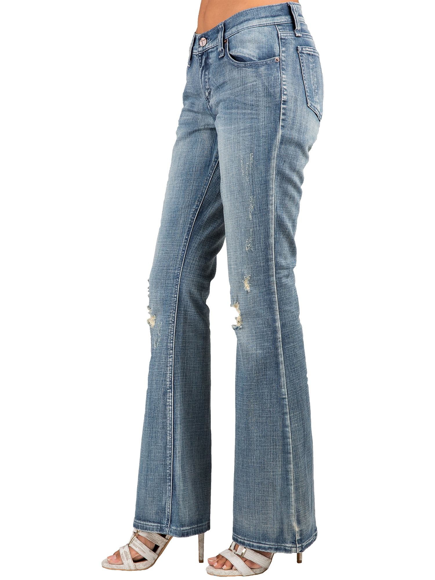distressed bootcut womens jeans