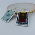 thumbnail image 3 of Libra Earrings for Women - Libra Jewelry - Justice Earrings - Tarot Card Earring (Libra - Justice), 3 of 8