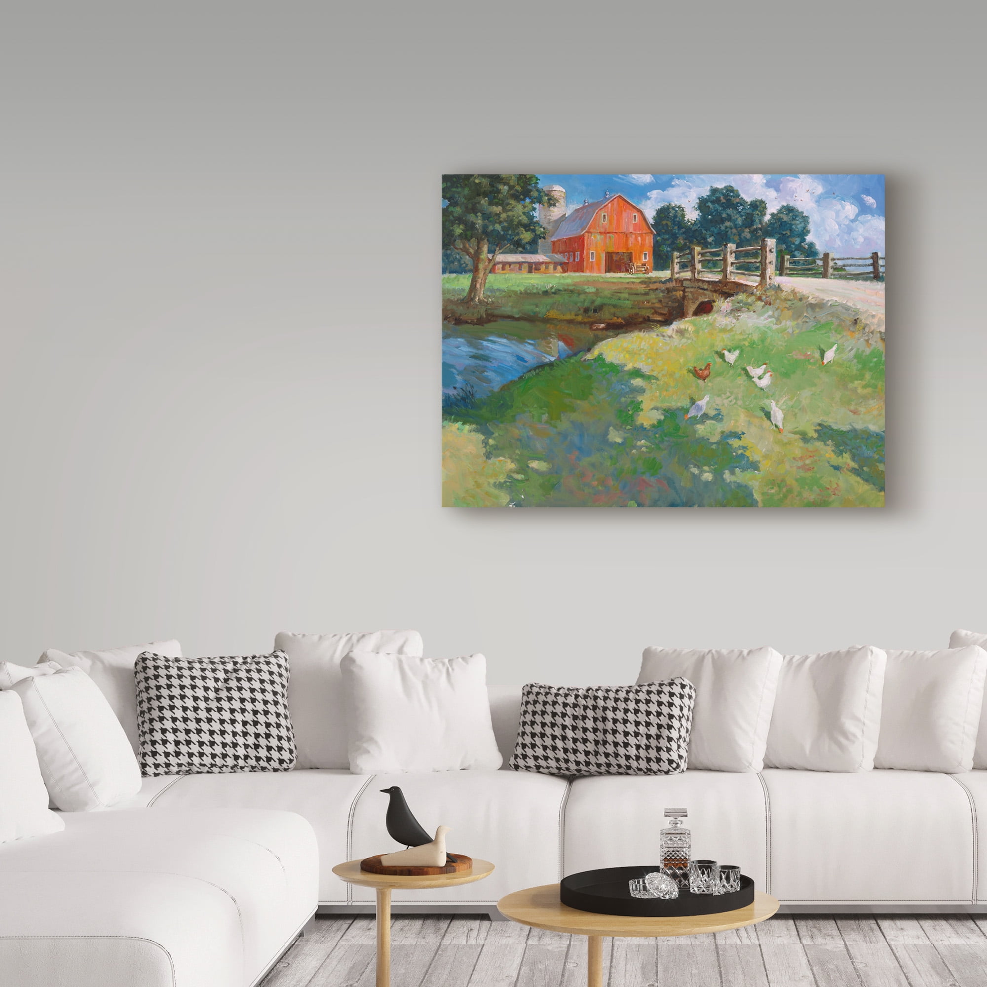 Trademark Fine Art 'Red Rooster' Canvas Art by Hal Frenck