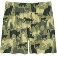 thumbnail image 4 of NICKSUN Shorts de Pyjama Amusants pour Hommes, Bas de Pyjama Courts Doux avec Poches, Camouflage Chat, m, 4 of 6