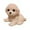 Coffee, variant on Lifelike Fluffy Puppy Slow Rebound Squishy Fidget Toys for Adults, Soft Silicone Tactile Gadget, Indoor Desktop Sensory Decor Accessory Brown White 1 Pack