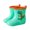 Light Green, variant on Toddler Rain Boots Lightweight Rubber Wterproof Shoes with Pull-on Handles for Kids Plain and Graphic Print Ankle Rain Boots Fun Patterns Rain Boots Kids