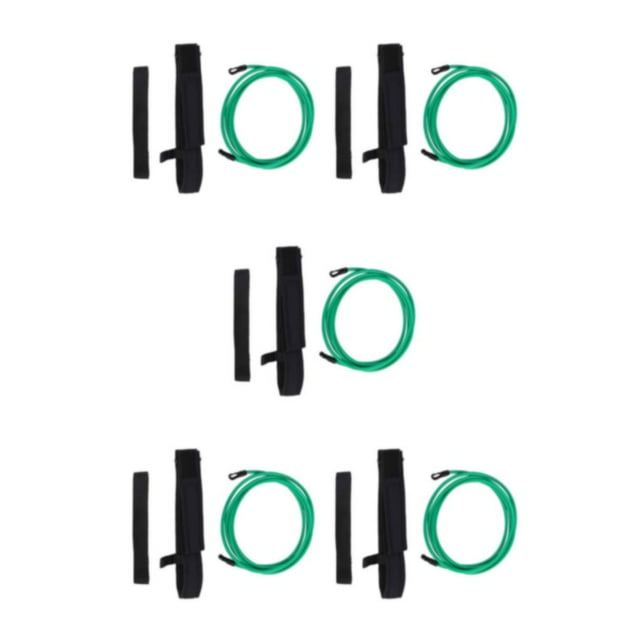Baohd Ceinture d'Entraînement de Natation Réglable et Confortable Train Pas Plus Difficile Vert-4mètres 5Set