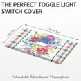 thumbnail image 3 of Decorator Switch or Receptacle Pioneer Floral Outlet Wall Plate,Size 1-Gang 2.8" x 4.5”, Polycarbonate Thermoplastic Electrical Switchplate Home Decor for Kitchen Living Room Bedroom Decorate, 3 of 6