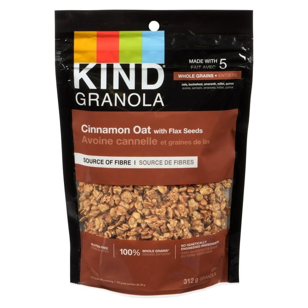 KIND Healthy Grains Bouchées à l’avoine, à la cannelle et aux graines de lin 312 g Granolas