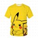 thumbnail image 1 of Novedad de verano, camiseta de cuello redondo 3d para niños y niñas, camiseta de manga corta de Anime japonés Pikachu Cool para niños 20232XL heqiyong CONDUJO, 1 of 2