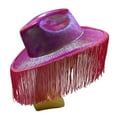 thumbnail image 7 of KANG Sparkly Cowboy Hat For Party Prom Halloween Western Fringe Hat Glitter Pearl Shine Celebrations Headwear, 7 of 7