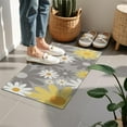 thumbnail image 4 of Gray Daisy Flower Yellow Blooms Pattern Door Rugs,Washable Non Slip Door Mats Indoor,Decorative Door Mats,Entry Mat Indoor for Entrance,Bedroom,Kitchen,Bathroom,16"x24", 4 of 6