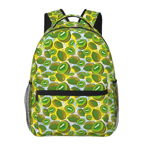Fotbe Kiwi Fruits Summer Mochila Casual con Estampado para Escuela, Viajes y Actividades al Aire Libre - Duradera, Ligera y Cómoda