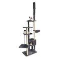 thumbnail image 1 of Furhaven Tiger Tough Cat Tree Skyscraper Playground w/Adjustable Height - Gray, One Size, 1 of 5