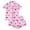 00@Light Pink1193, variant on Elegyee 2 Piece Halloween Pajamas Toddler Girls Short Sleeve Top Shorts Sleepwear Pjs, Size 3-4