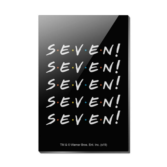 Friends SEVEN Rectangle Acrylic Fridge Refrigerator Magnet