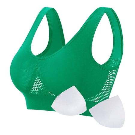 Sports Bras for Women High Impact Plus Size Wireless Bras Comfortable No Underwire Bralettes Workout Full Coverage T-Shirt Bra Breathable Everyday Bras Underwear My Orders Placed Recently By Me XL