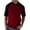 Wine, variant on YLSDY Mens T-Shirts Casual Loose Stand Collar Buttons Raglan Short Sleeved T Shirt with Sleeve Matching Color Wine XXL