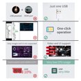 thumbnail image 3 of PC Temperature Display, Brightness Adjustable DIY Theme 360 Degree Rotation 5in IPS 800x480 Resolution White Computer CPU Monitor  For Desktop, 3 of 7