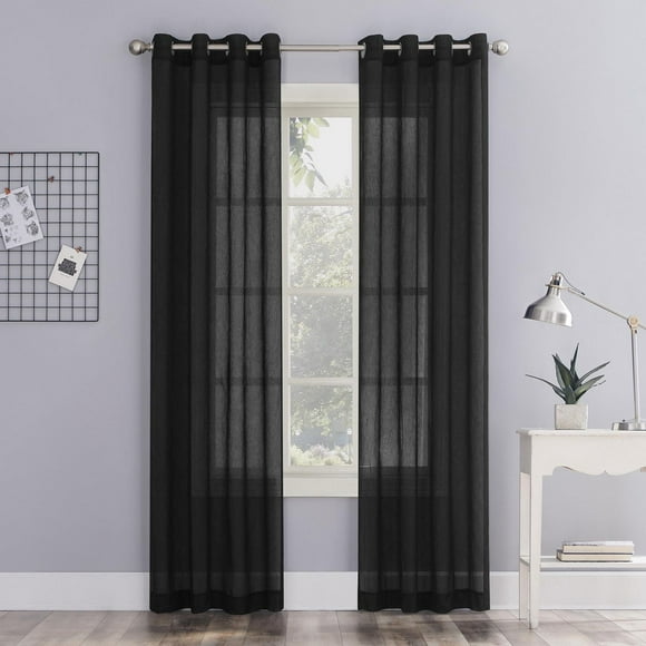 Mainstays Crushed Voile Window Curtains Panel Pair