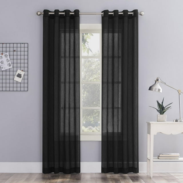 Mainstays Crushed Voile Window Curtains Panel Pair