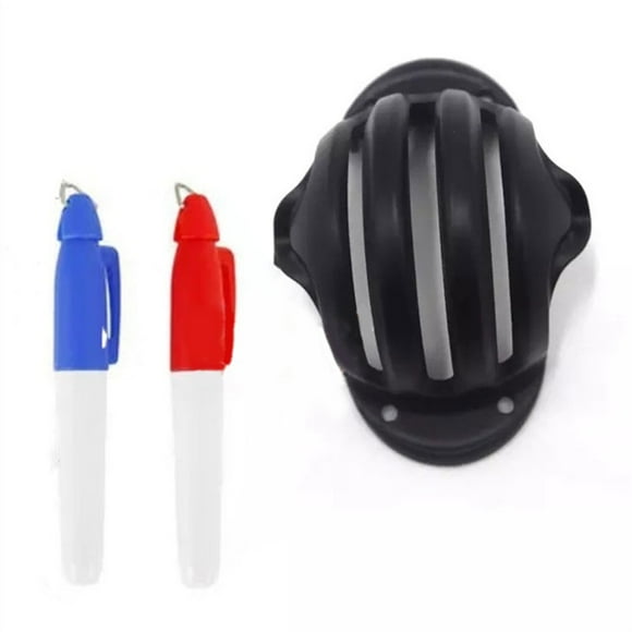 Golf Ball Triple Track 3 Line Marker Stencil ERC Chrome Soft Odyssey + 2 Pen New