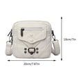 thumbnail image 2 of Bolso Bandolera para Mujer Bolso Bandolera Con Múltiples Bolsillos Cuero PU Diario (Blanco), 2 of 5