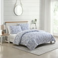 thumbnail image 3 of Stone Cottage Field Of Paisley Blue Cotton Twin Quilt Set, 3 of 12