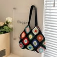 thumbnail image 4 of CoCopeaunt Crochet Tote Bag Aesthetic Boho Knitted Bag Floral Crochet Hobo Bag Purse Cute Fairycore Shoulder Bag for Women, 4 of 6