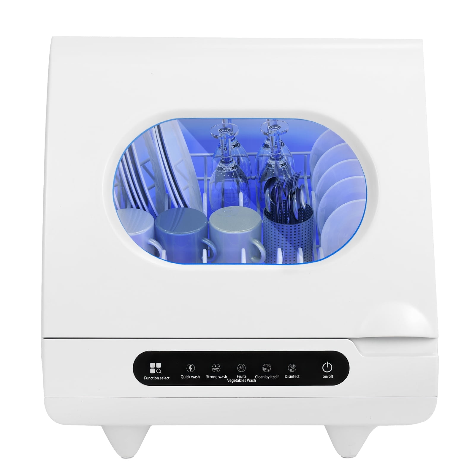 Portable Dishwasher On Wheels RCA Compact Countertop Dishwasher