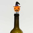 thumbnail image 2 of Tapón para botella de vino con forma de sombrero de bruja y calabaza, bonito sellador decorativo de resina para Halloween, 2 of 6
