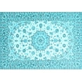 thumbnail image 1 of Ahgly Company Indoor Rectangle Persian Light Blue Traditional Area Rugs, 4' x 6', 1 of 4