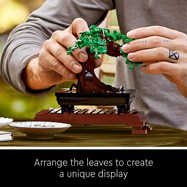 LEGO Icons Bonsai Tree with Cherry Blossom Flowers, DIY Plant Model for  Home Décor or Office Art, Unique Gift for Valentines Day for Him or Her,  Botanical Collection Building Set for Adults
