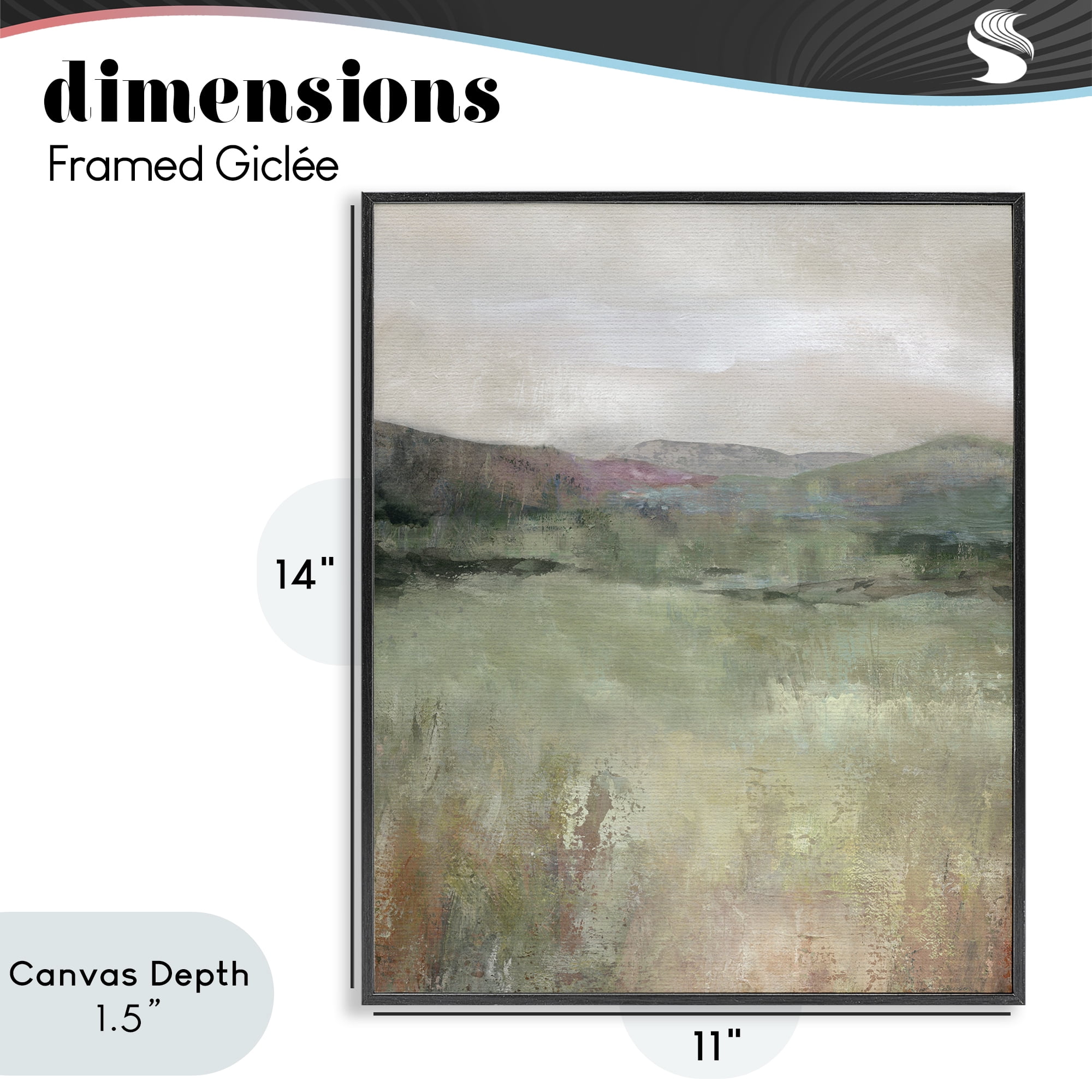 Stupell Industries Glimpse Of Spring Black Framed Giclee Art, design by Carol Robinson
