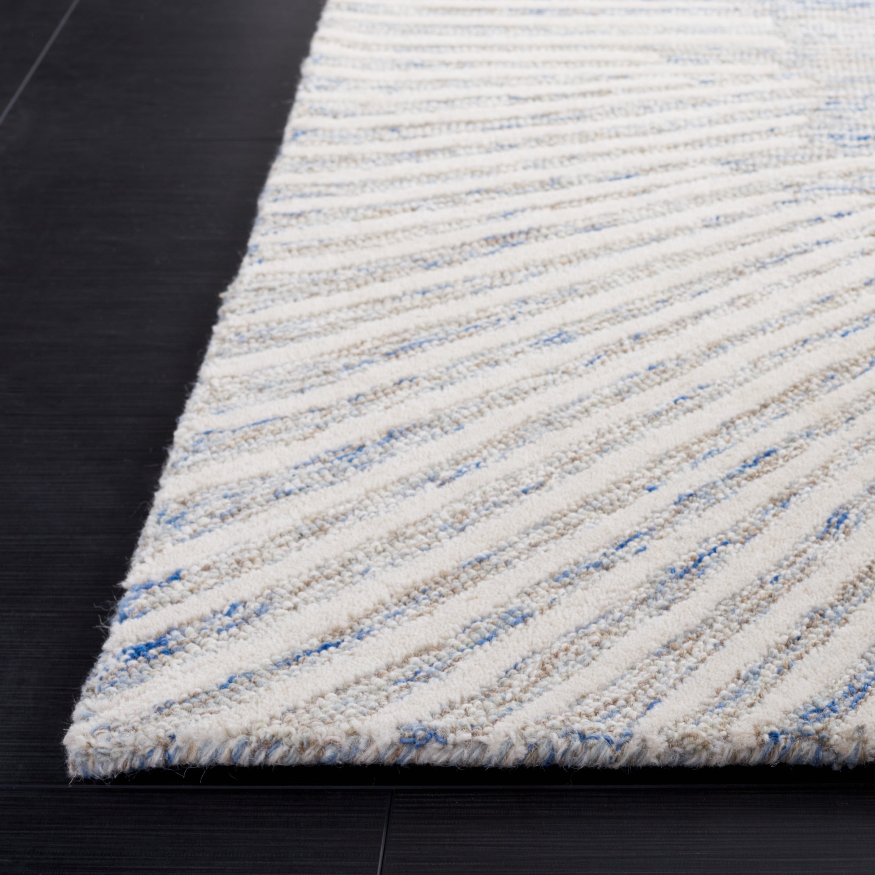 SAFAVIEH Abstract Frieda Radiate Area Rug, Blue/Ivory, 8' x 10'