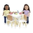 thumbnail image 6 of Emily Rose 18 Inch Doll Wooden Kitchen Table and 4 Chair Dining Set Adorable Animals Theme | 18-in Doll Furniture Accessory - Compatible with American Girl Dolls, 6 of 10