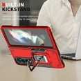 thumbnail image 4 of TECH CIRCLE for Samsung Galaxy Z Fold 4 Case, Heavy Duty Shockproof Protective Stand Case Hybrid Rugged umper Rubber Protective Cover for Samsung Fold 4 5G 2022, Red, 4 of 6
