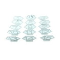 thumbnail image 1 of Moyic Paquete de 15 signos de número de hexágono acrílico Festival boda fiesta cumpleaños asiento tarjeta Hotel restaurante café Decoración Kits de decoración para fiestas Plata Moyic HA073737-02, 1 of 6