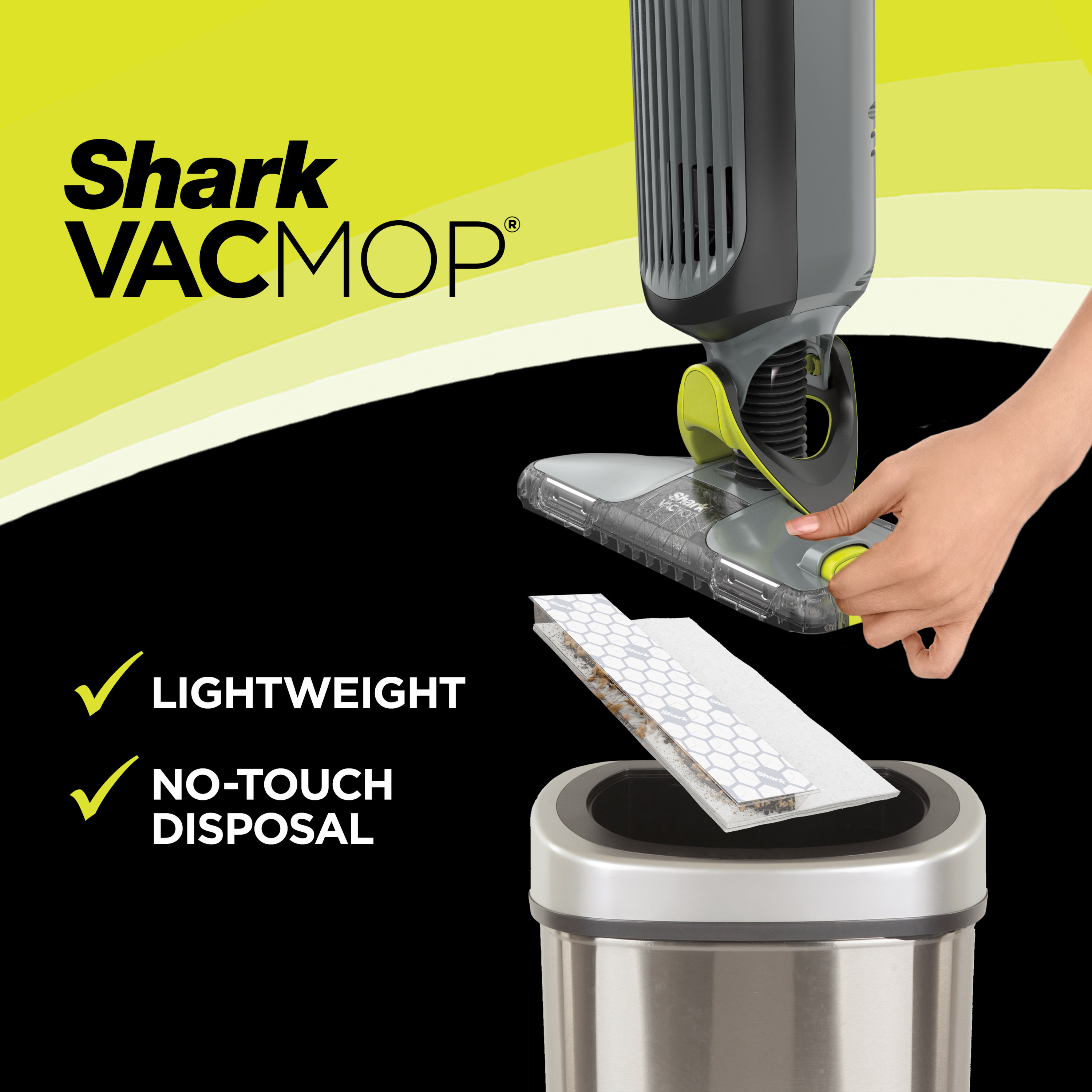 Shark VACMOP Cordless Hard Floor Vacuum Mop with Disposable VACMOP Pad, VM250 - image 7 of 13