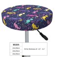 thumbnail image 2 of Uemuo Colorful Dinosaur Pattern Round Bar Stool Seat Covers Washable Stool Cushion Slipcover Elastic Bar Chair Covers-12 inch, 2 of 7