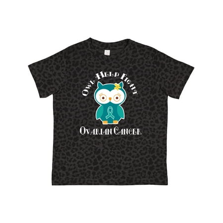 

Inktastic Ovarian Cancer Awareness Owl Gift Toddler Toddler Girl T-Shirt