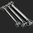 thumbnail image 4 of 2pcs Stainless Steel Screw Turnbuckles Wire Rope Tension Tensioner (Silver), 4 of 4